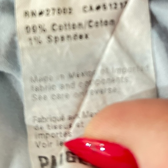 Paige Blue cuffed Denim Jimmy Jimmy Jean short shorts  distressed 26 - Picture 6 of 6